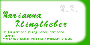 marianna klinglheber business card